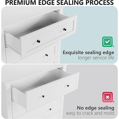 ANIXOL Modern 5-Drawer Tall Dresser for Bedroom