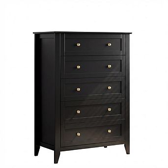 ANIXOL Modern 5-Drawer Tall Dresser for Bedroom