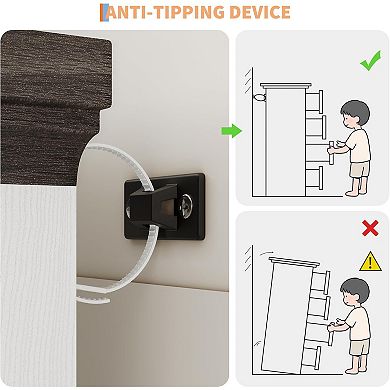 Rustic Farmhouse 9-Drawer Wood Dresser, Large Storage Organizer Chest