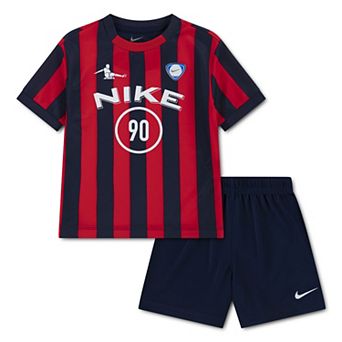 Boys 4-7 Nike Striped Soccer Short Sleeve T-Shirt & Athletic Shorts 2 pc Set