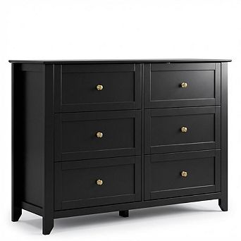 ANIXOL Modern 6-Drawer Wide Dresser for Bedroom