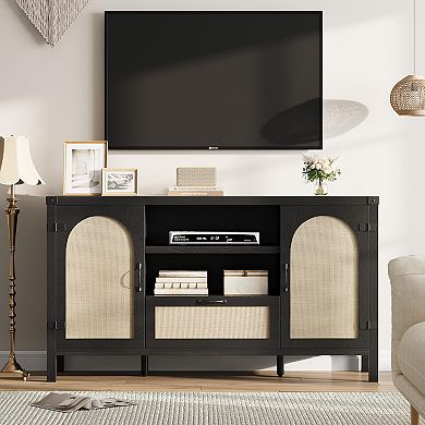 Craze Ventures Rattan Buffet Cabinet with Storage