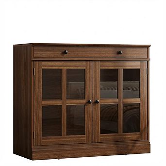 Craze Ventures 35.4" Buffet Cabinet with Glass Doors