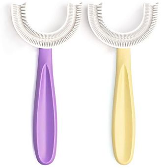 U-Shaped Kids Manual Toothbrush Food-Grade Silicone Age6-12