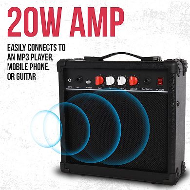 Lyxpro Electric Guitar Kit, 30” Electric Guitar With Amp & Electric Guitar Accessories