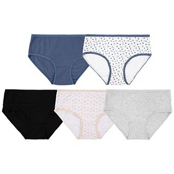 Girls 7-16 SO® 5-Pack Cotton Blend Brief Panties