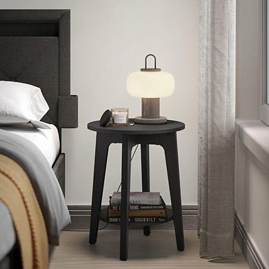 End Table With Lower Shelf