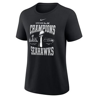 Women's Nike Seattle Seahawks Super Bowl LX Champions Locker Room Trophy Collection T-Shirt