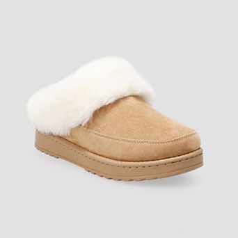 SO® Cheeno Faux Fur Women's Slip-On Clog Slippers