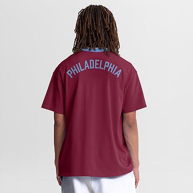 Men's Nike Burgundy Philadelphia Phillies Cooperstown Collection Ringer ...
