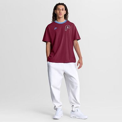 Men's Nike Burgundy Philadelphia Phillies Cooperstown Collection Ringer ...