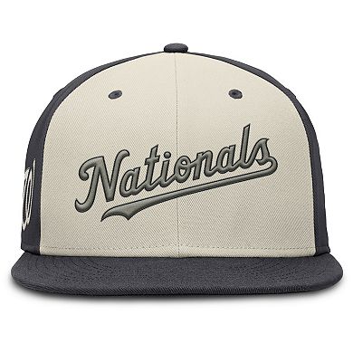Men's Nike Cream Washington Nationals Dri-FIT True Fitted Hat