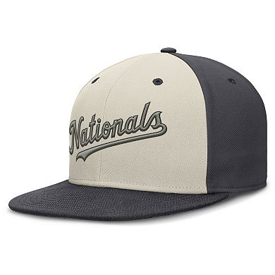 Men's Nike Cream Washington Nationals Dri-FIT True Fitted Hat