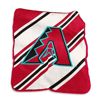 Logo Brands Arizona Diamondbacks 50" x 60" Raschel Stripe Throw Blanket