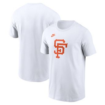 Men's Nike White San Francisco Giants Cooperstown Collection Logo T-Shirt