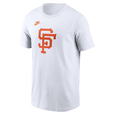 Men's Nike White San Francisco Giants Cooperstown Collection Logo T-Shirt
