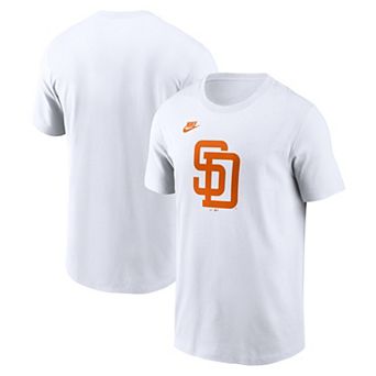 Men's Nike White San Diego Padres Cooperstown Collection Logo T-Shirt