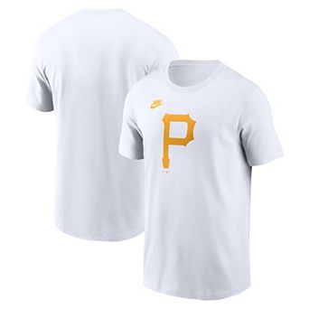 Men's Nike White Pittsburgh Pirates Cooperstown Collection Logo T-Shirt