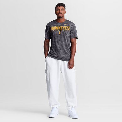 Men's Nike Black Iowa Hawkeyes Dugout Velocity Dri-FIT T-Shirt