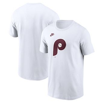 Men's Nike White Philadelphia Phillies Cooperstown Collection Logo T-Shirt