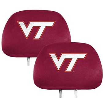 Logo Brands Virginia Tech Hokies Printed Two-Pack Headrest Covers