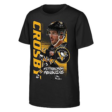 Youth Outerstuff Sidney Crosby Black Pittsburgh Penguins Playmaker T-Shirt
