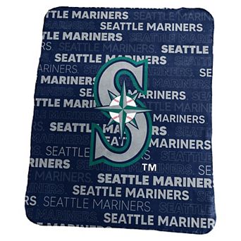 Logo Brands Seattle Mariners 50" x 60" Classic Fleece Throw Blanket