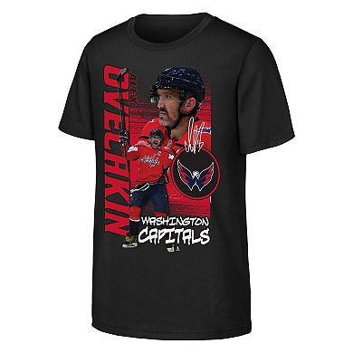 Youth Outerstuff Alexander Ovechkin Black Washington Capitals Playmaker T-Shirt