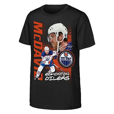Youth Outerstuff Connor McDavid Black Edmonton Oilers Playmaker T-Shirt
