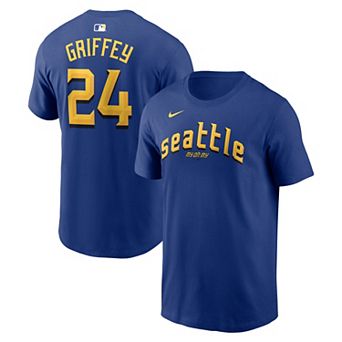 Men's Nike Ken Griffey Jr. Royal Seattle Mariners City Connect Name & Number T-Shirt