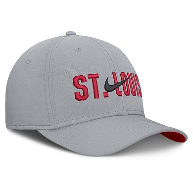 Men's Nike Gray St. Louis Cardinals Primetime Dri-FIT Rise Bozz Flex Hat