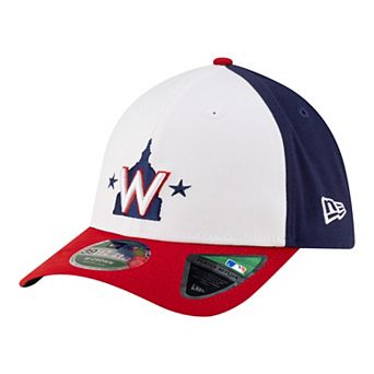 Men's New Era White Washington Nationals Player Replica 39THIRTY M-Crown Flex Hat