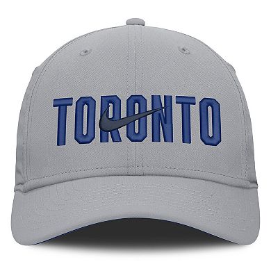 Men's Nike Gray Toronto Blue Jays Primetime Rise Dri-FIT Flex Hat