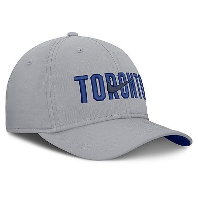 Men's Nike Gray Toronto Blue Jays Primetime Rise Dri-FIT Flex Hat