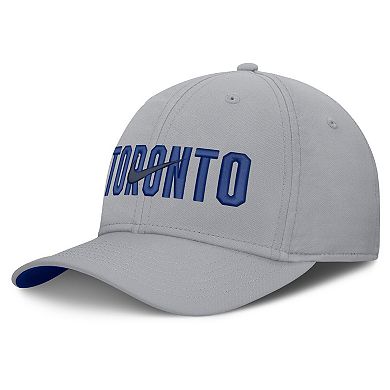 Men's Nike Gray Toronto Blue Jays Primetime Rise Dri-FIT Flex Hat