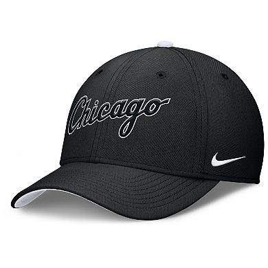 Men's Nike Black Chicago White Sox Primetime Rise Dri-FIT Flex Hat