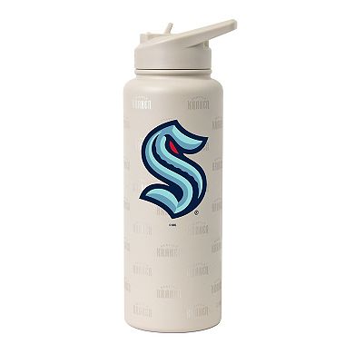 Logo Brands Seattle Kraken 34oz. Sand Ghost Quencher Bottle