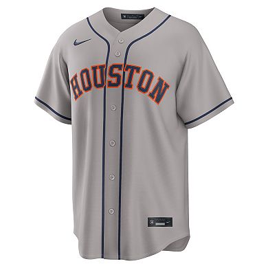 Men's Nike Jose Altuve Gray Houston Astros Road Replica Jersey