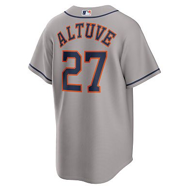 Men's Nike Jose Altuve Gray Houston Astros Road Replica Jersey