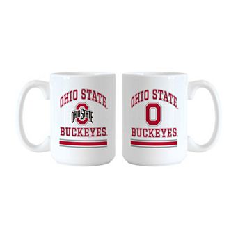 Logo Brands Ohio State Buckeyes 15oz. Current & Throwback Mug Set