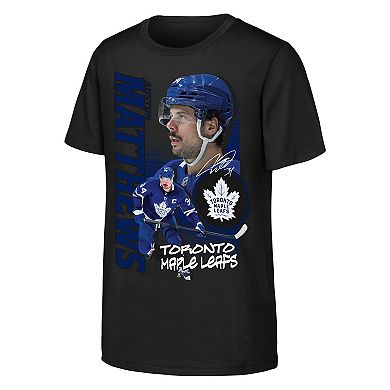 Youth Outerstuff Auston Matthews Black Toronto Maple Leafs Playmaker T-Shirt