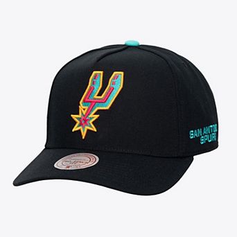 Men's Mitchell & Ness Black San Antonio Spurs Legendary Home Pro Pinch Snapback Hat