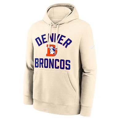 Men's Nike Natural Denver Broncos Club Hoodie