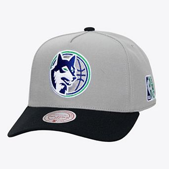 Men's Mitchell & Ness Gray Minnesota Timberwolves Legendary Home Pro Pinch Snapback Hat