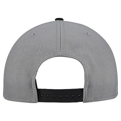 Men's New Era Gray Cleveland Cavaliers Core Logo Storm Gray Two-Tone 9FIFTY Snapback Hat