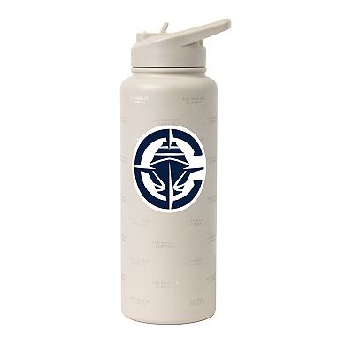 Logo Brands LA Clippers 34oz. Sand Ghost Quencher Bottle