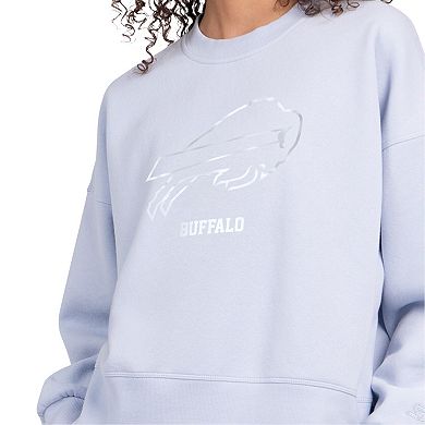 Women's Starter Pastel Blue Buffalo Bills Travel Pastels Boxy Fleece Sweatshirt