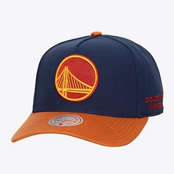 Men's Mitchell & Ness Navy Golden State Warriors Legendary Home Pro Pinch Snapback Hat