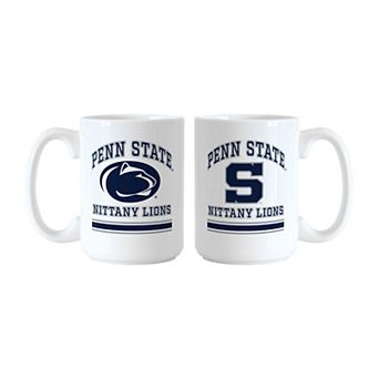 Logo Brands Penn State Nittany Lions 15oz. Current & Throwback Mug Set