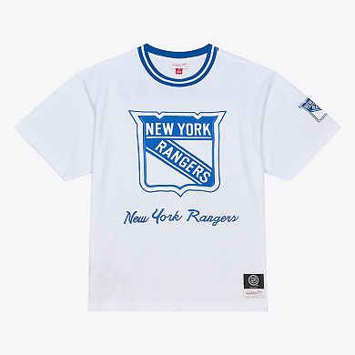 Men's Mitchell & Ness White New York Rangers Arctic T-Shirt